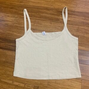 Parade Ribbed‎ Tank Top Womens Size XL Cream Sleeveless Casual Everyday Layering